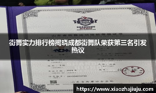 街舞实力排行榜揭晓成都街舞队荣获第三名引发热议